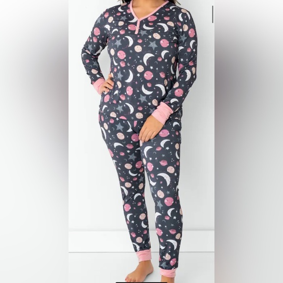 Little Sleepies To the Moon and Back Womens Pajama Set - Picture 1 of 5